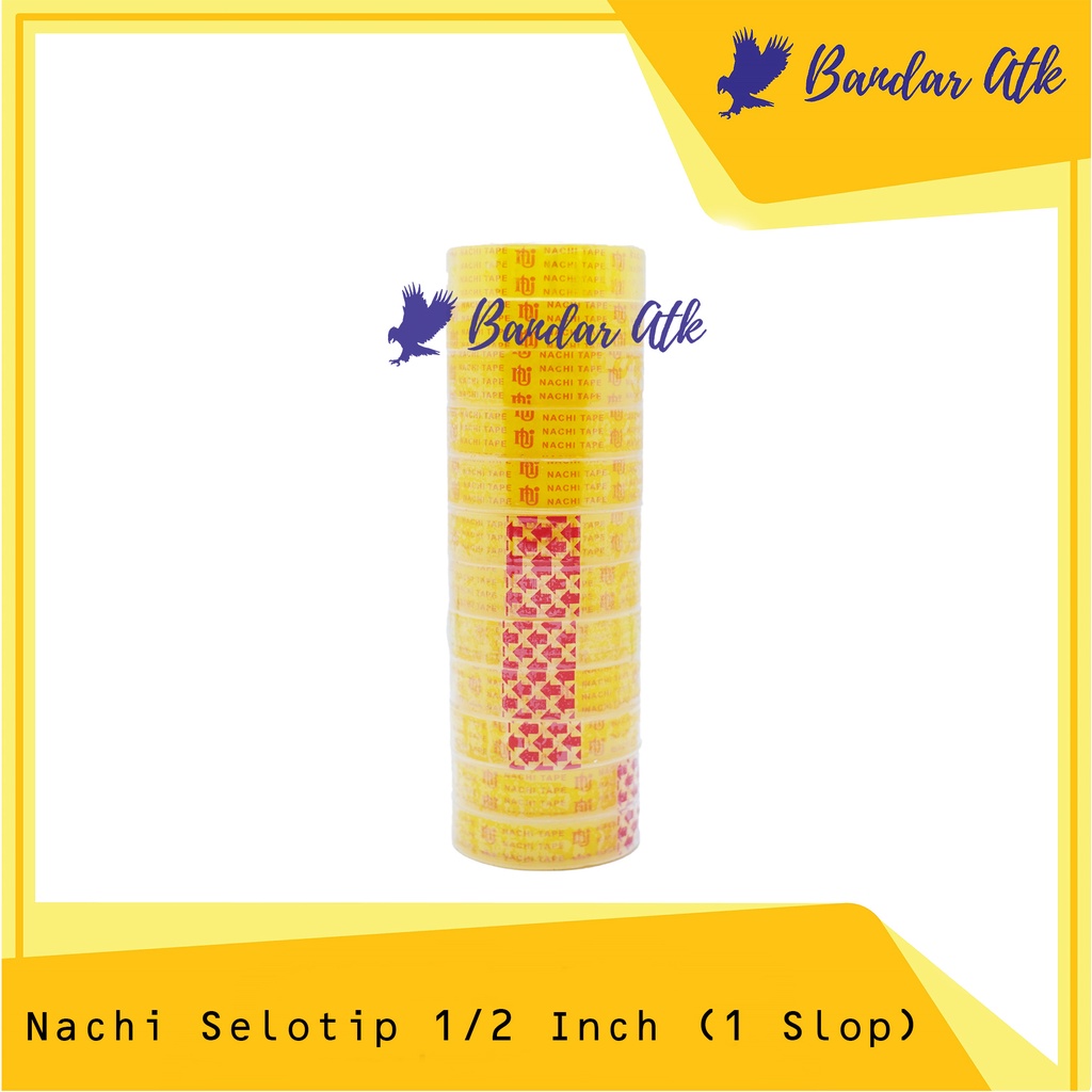 

Isolasi Selotip Selotape NACHI 1/2" x 25 Yard [1 LUSIN]