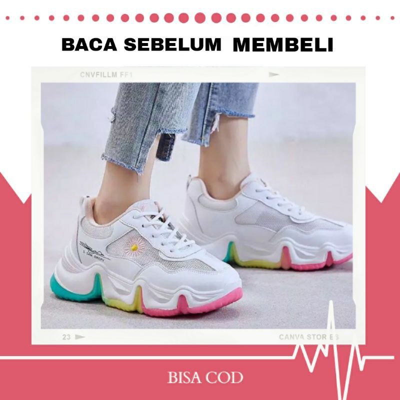 SEPATU SNEAKER WANITA KOREA EKSLUSIF REMAJA IMPOR