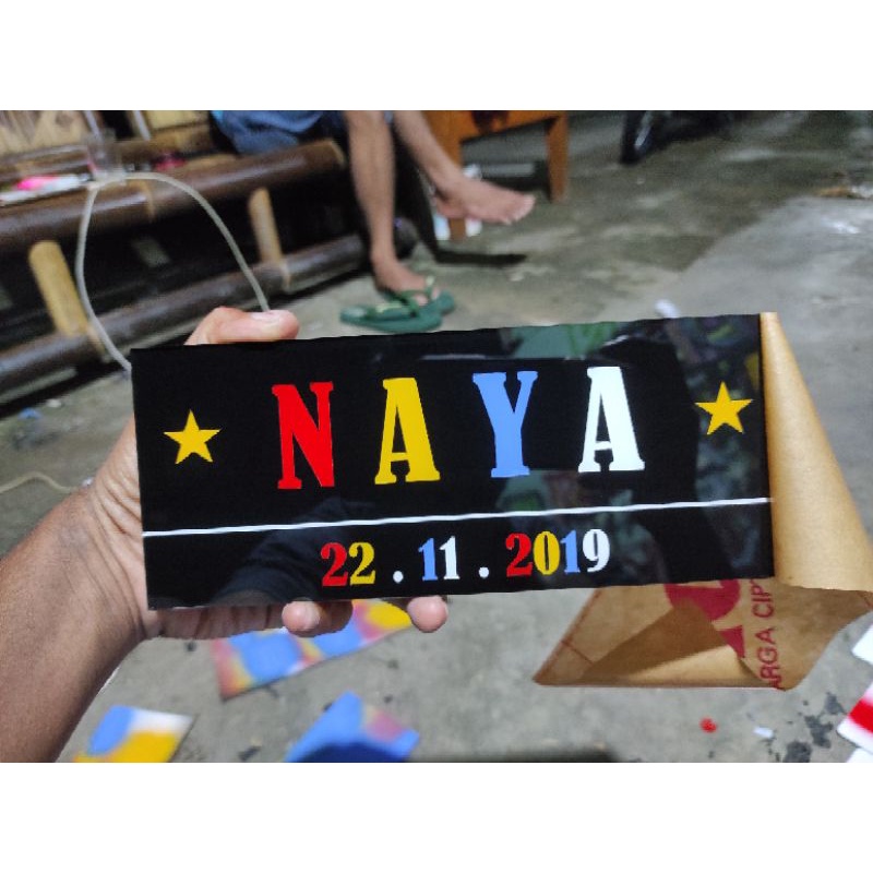 plat nomor variasi akrilik custom ( satu )