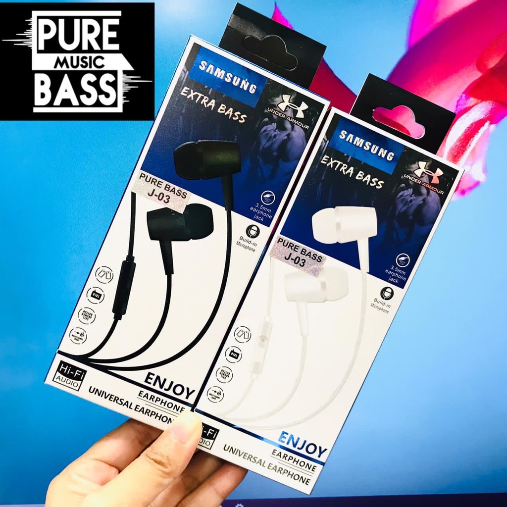 HANDSFREE UA77 EARPHONES SAMSUNG PURE BASS VIBOX ORIGINAL MEGA BASS