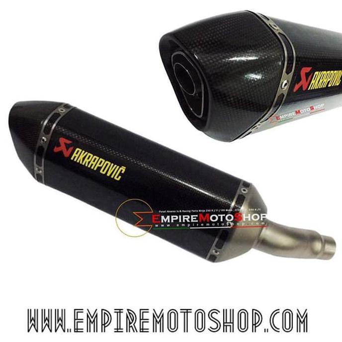 Knalpot Akrapovic Original Carbon Slip On Kawasaki Ninja250 Fi Z250