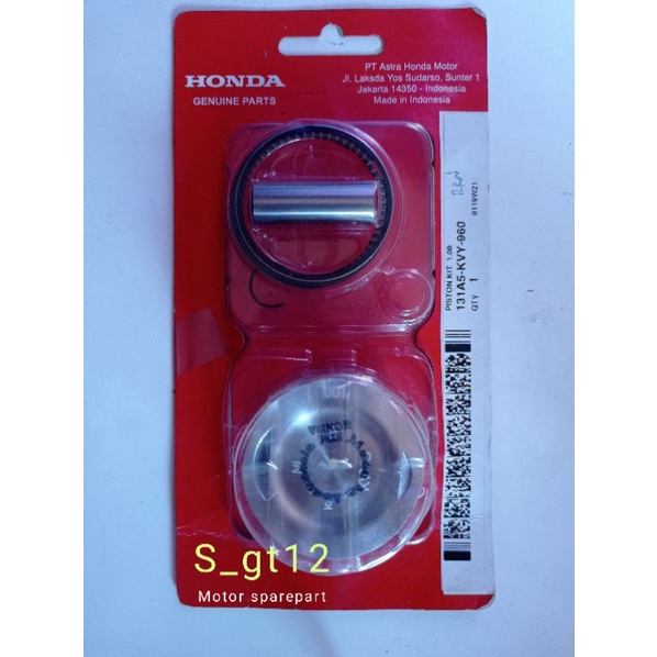 Piston kit Seher ring Seher Beat Karbu Spacy Scoopy  Karbu Kode part KVY
