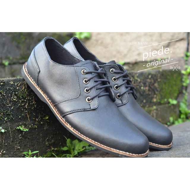 SEPATU PIEDE LOW MANNERS BLACK ORIGINAL
