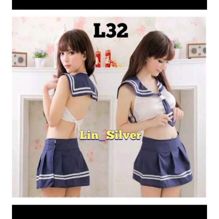 uqv seragam lingerie hot japan sexy baju dinas malam