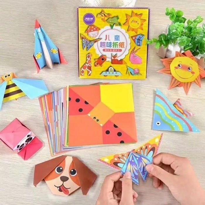 folding character m7 - origami paper edukasi kreatifitas anak cerdas