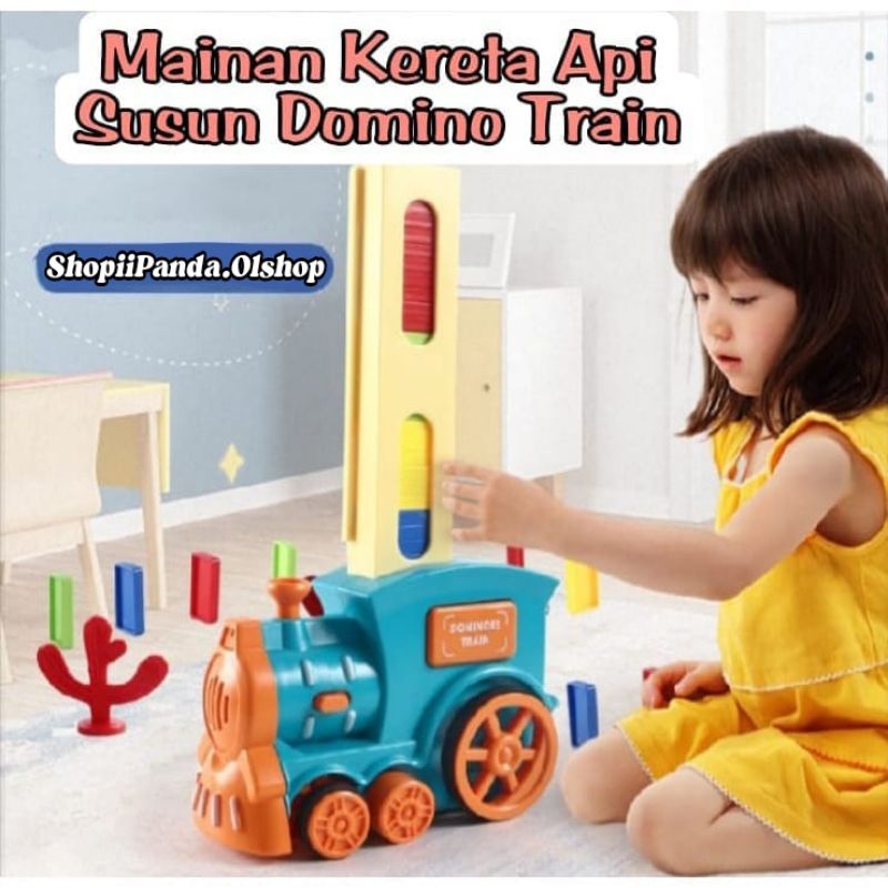 Mainan domino kereta/Domino train⭐shopiipanda⭐
