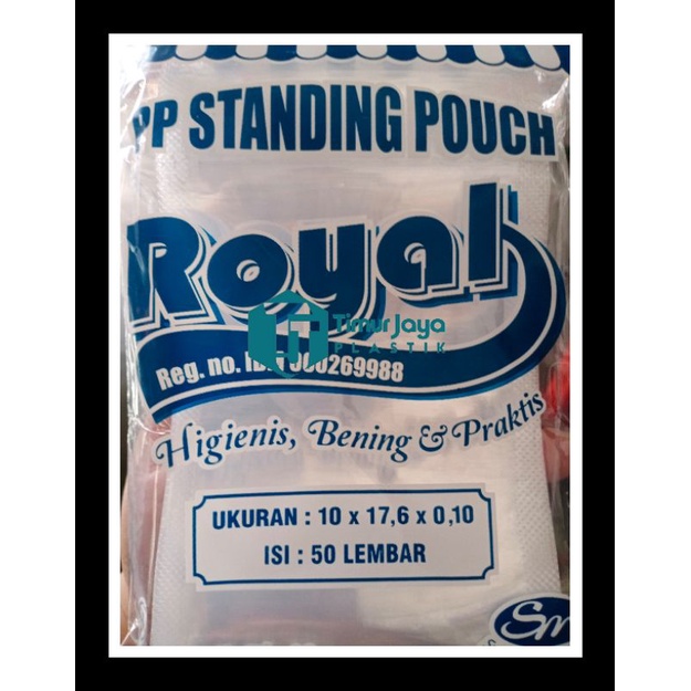 Plastik Standing Pouch ROYAL 10X17
