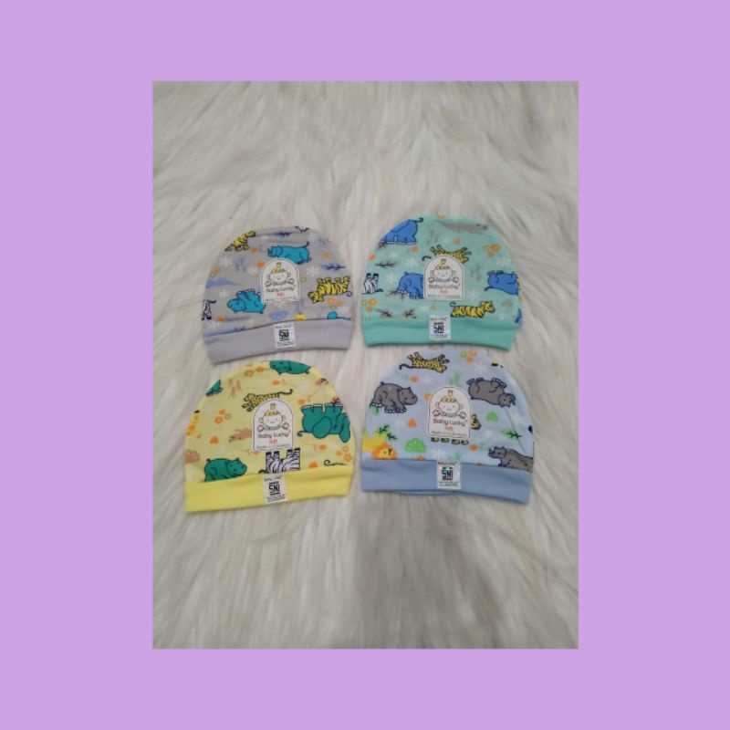 topi bayi baby lucky