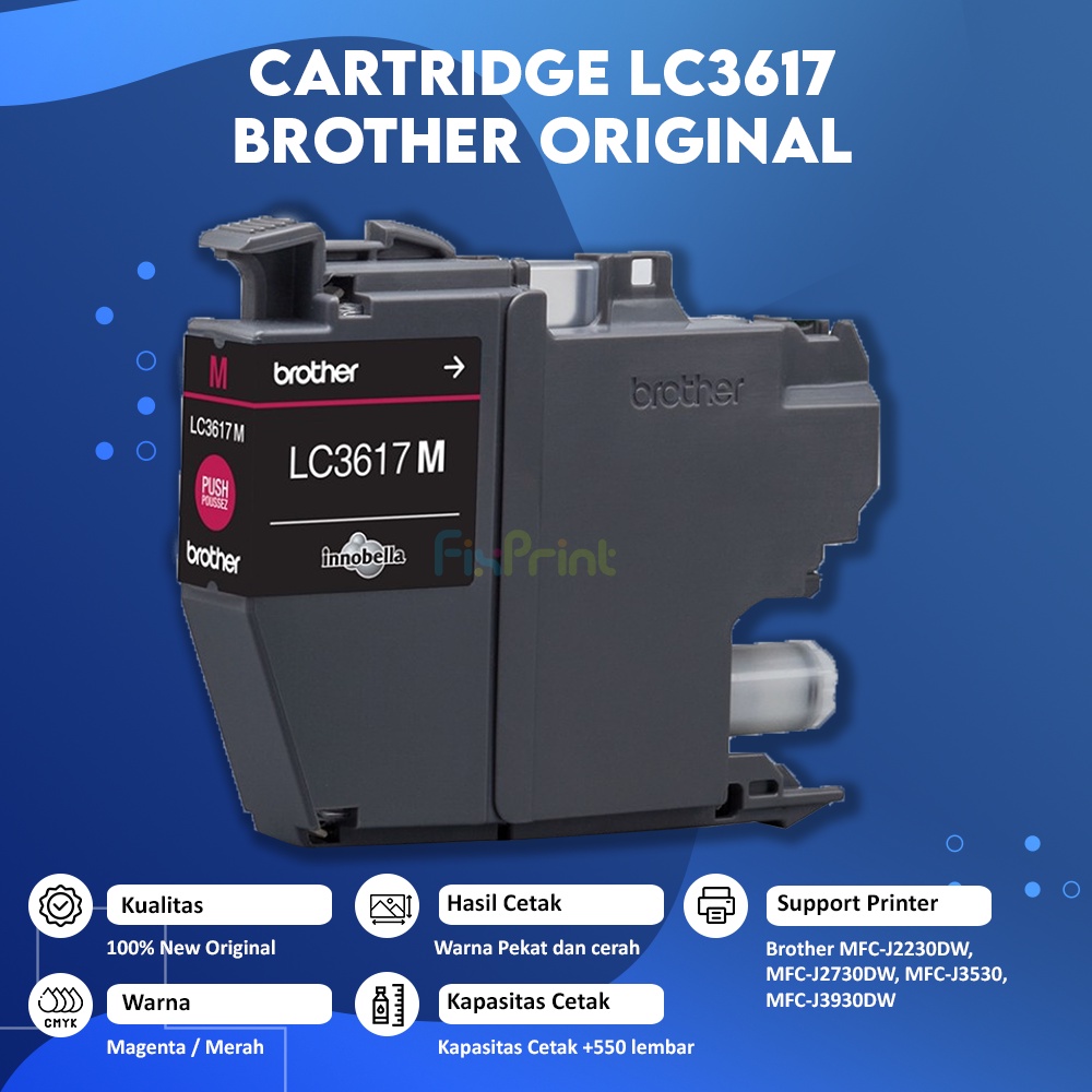 Cartridge Brother LC3617 Original Black Cyan Magenta Yellow