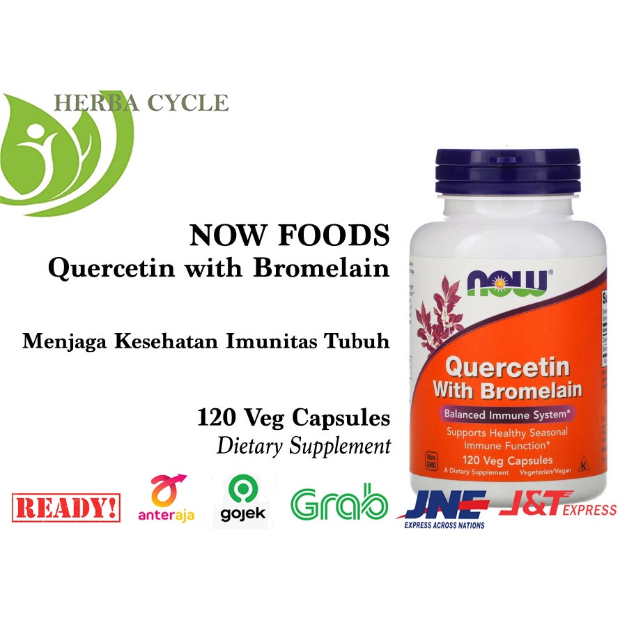 Now Food Quercetin with Bromelain 120 Veg Now Quercetin Bromelain Ori USA