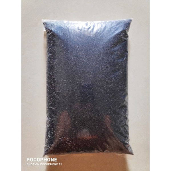 Pasir Malang Halus Hitam No. 1 Aquascape Aquarium Pasir Vulkanik 5 kg