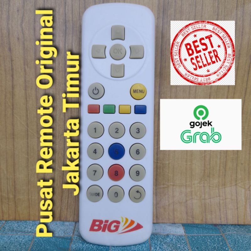 REMOTE REMOT RECEIVER BIG TV BIGTV ORIGINAL ASLI