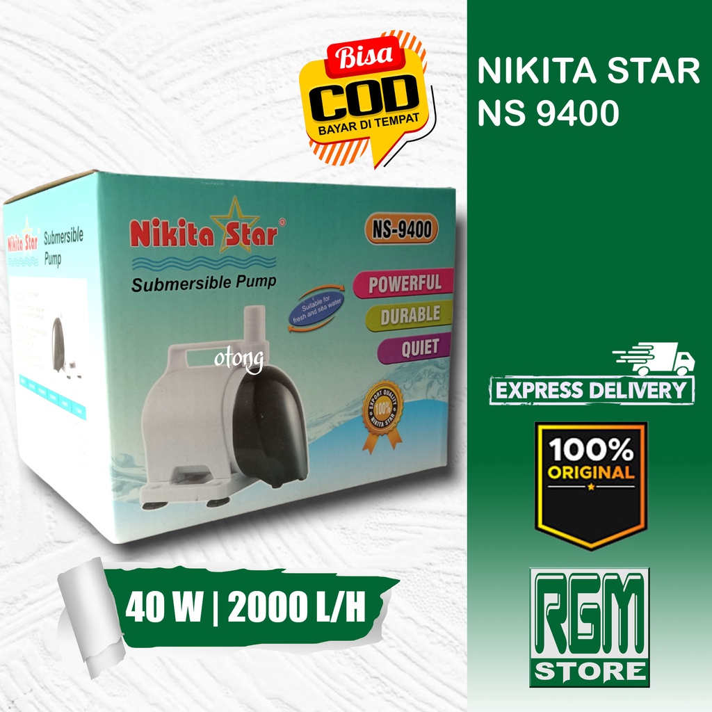 NIKITA STAR NS 9400 NS9400 MESIN POMPA KOLAM AQUARIUM HYDROPONIK