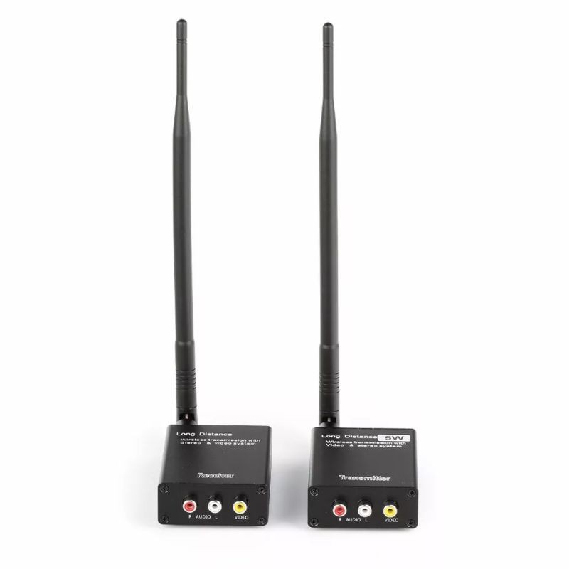 AV Sender 2.4GHz 5W Wireless AV Pengirim TV Audio Video Pemancar untuk CCTV Kamera Video STL
