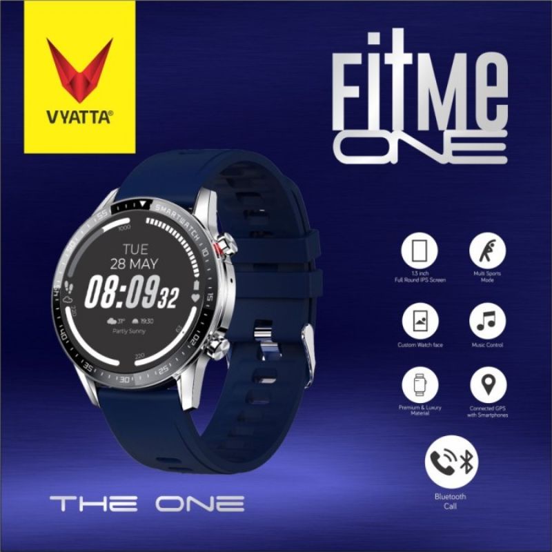 VYATTA Fitme One Smartwatch Sport Wireless Bluetooth Phone Call, GPS Connected, SPO2, Waterproof 