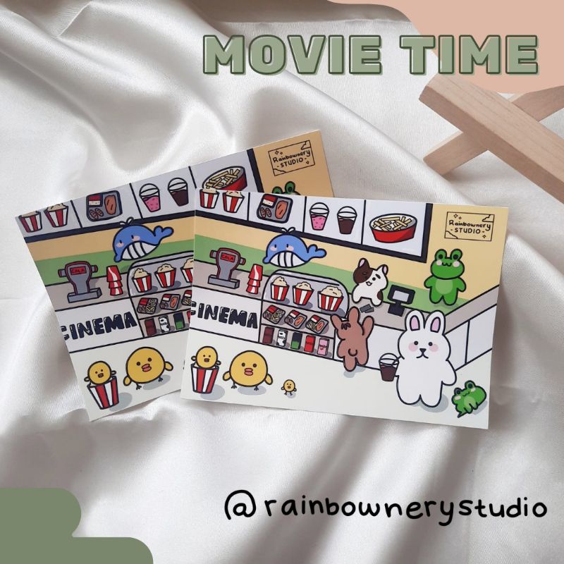 

Rainbownerystudio : Movie Time Sticker Sheet - Deco Sticker