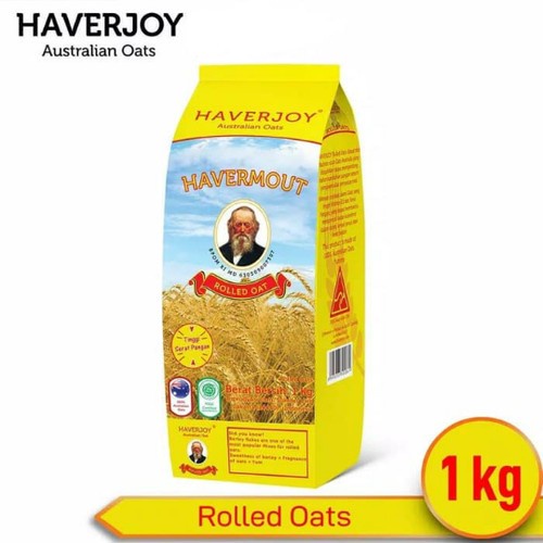 

SEREAL Gandum Utuh Haverjoy / Havermout Rolled Oat Kuning / 1kg