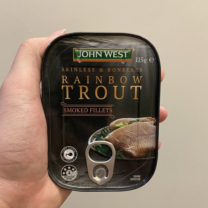 

Kaleng | John West Rainbow Trout Smoked Fillets 115G