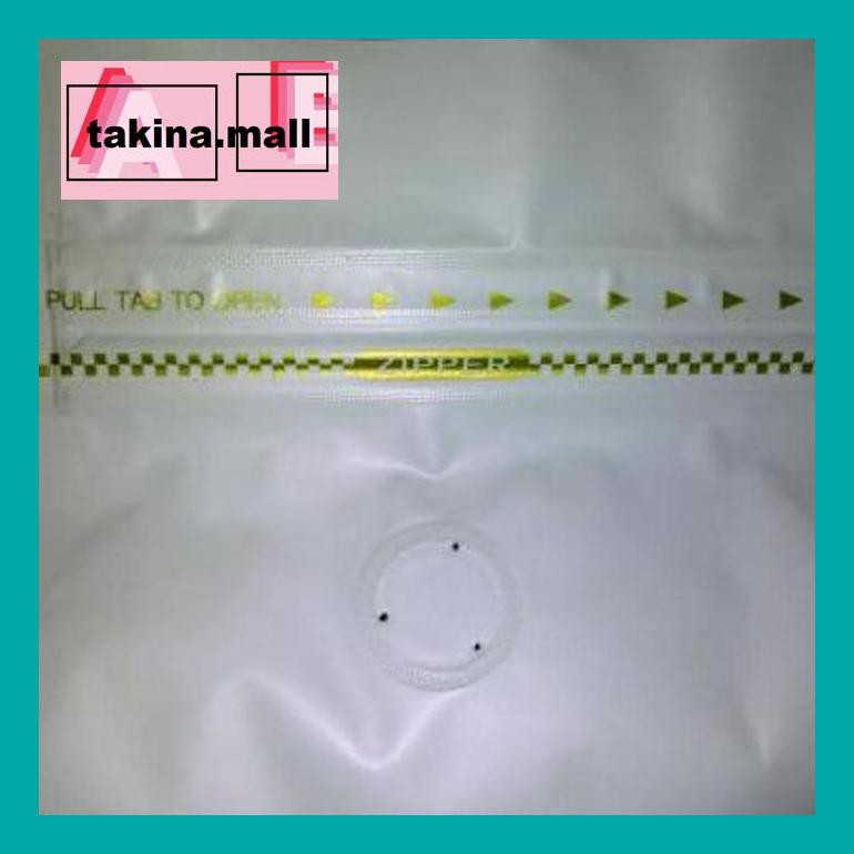

Koptakk0 Kemasan Kopi - Flat Bottom, Valve & Zipper (Putih) Tak05Sc