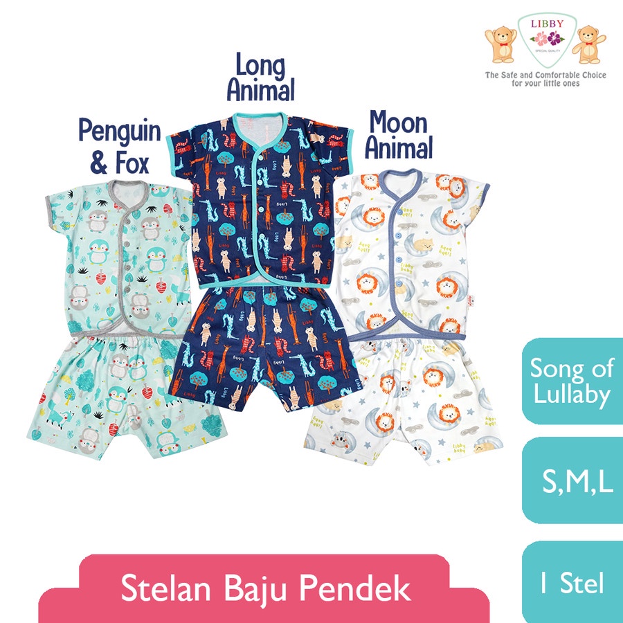 LIBBY 1 stel Stelan Baju Pendek - Celana Pendek