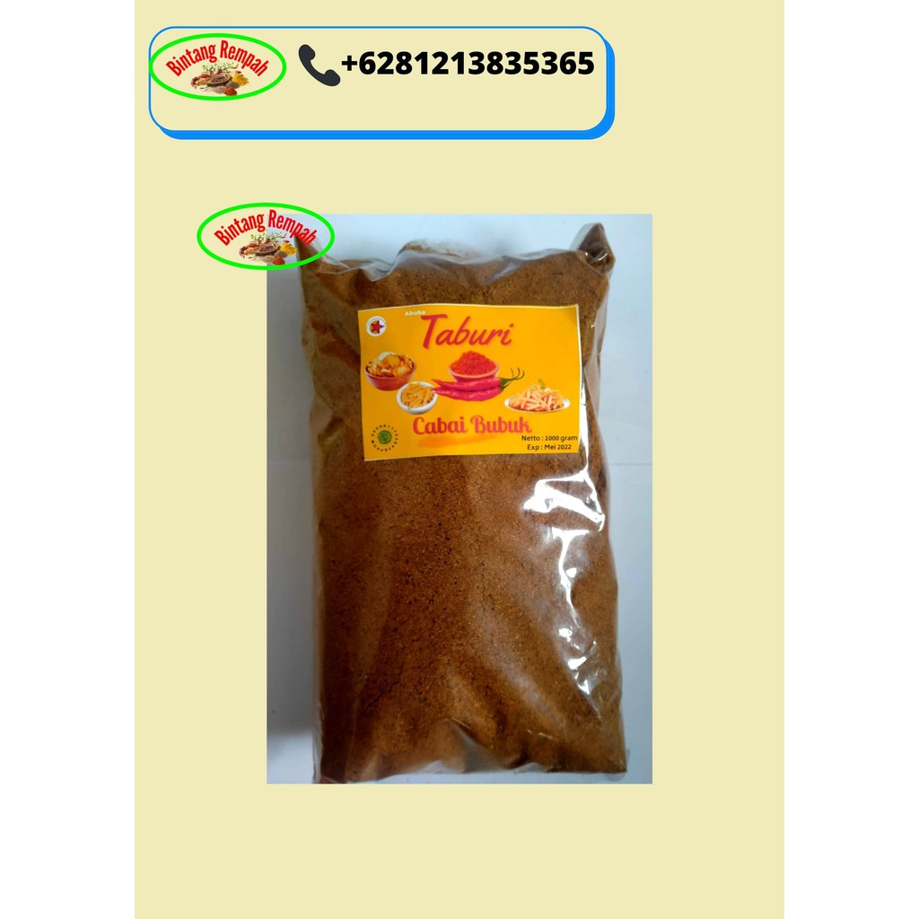 

CABAI BUBUK PEDAS KEMASAN 1000 GR