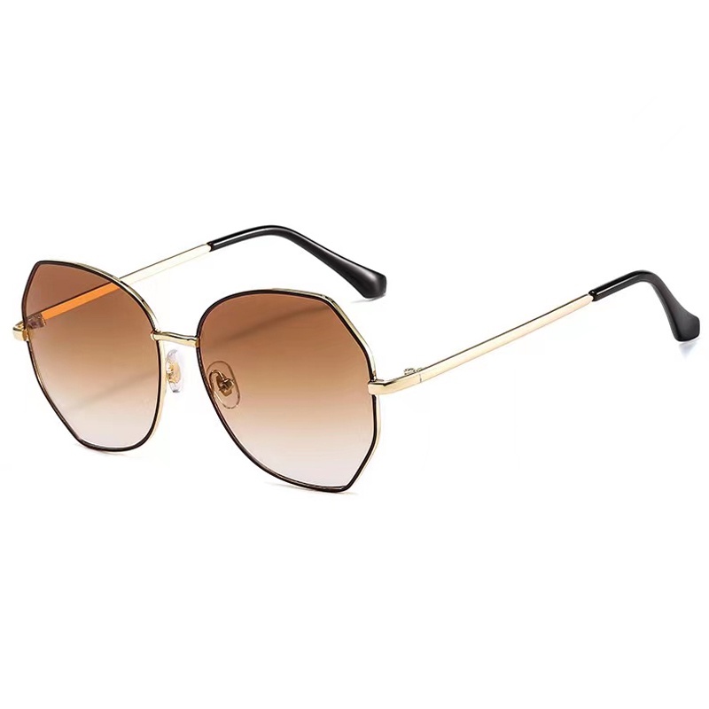 Kacamata Fashion Wanita Korean Style Anti Uv - Kacamata Pantai-Ka-58 Tea