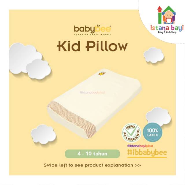 Babybee Kid Pillow With Case - Bantal Anak