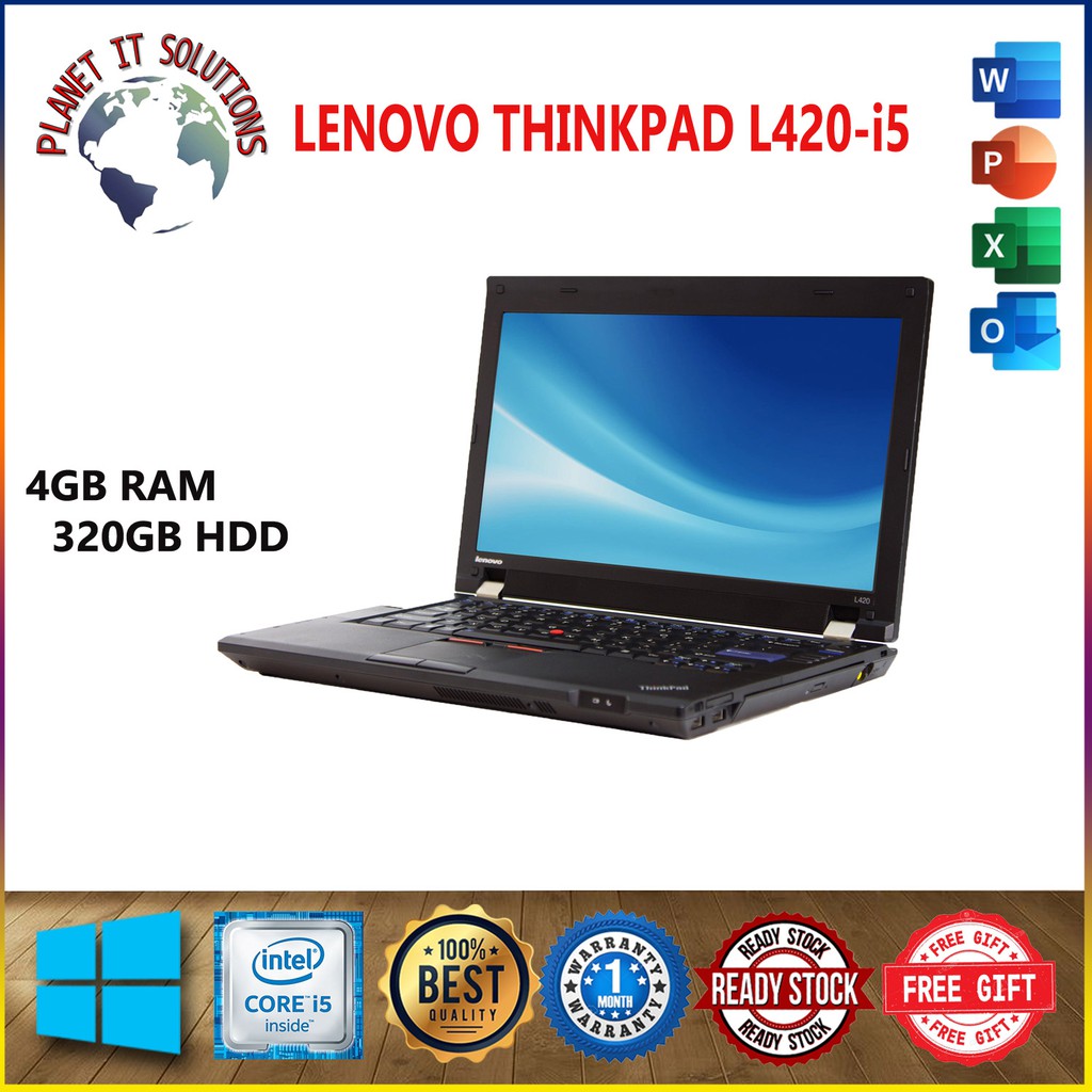 LENOVO THINKPAD L420 INTEL CORE i5-2ND 4GB RAM - 320GB HDD