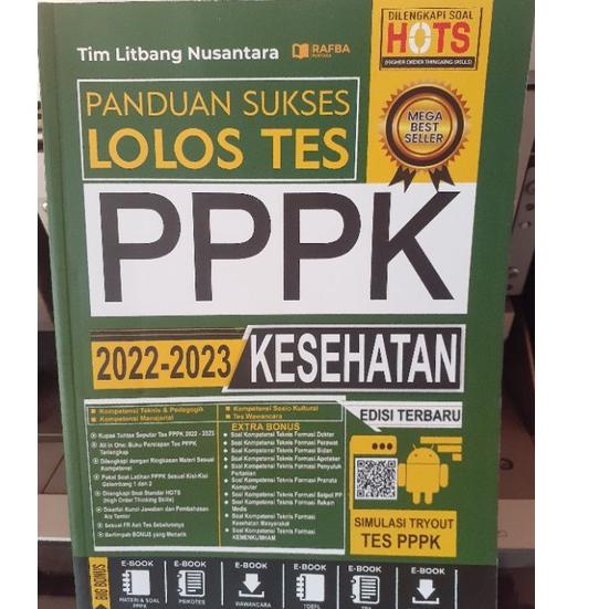 

Penjualan Terbanyak.. PANDUAN SUKSES LOLOS TES PPPK 2022-2023 KESEHATAN