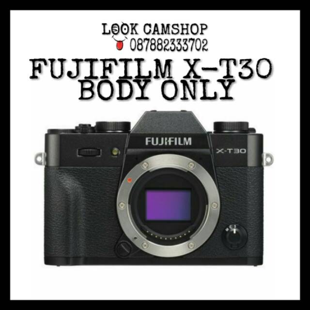 KAMERA MIRRORLESS FUJIFILM X-T30 XT 30 FUJI XT30 - BO BODY ONLY - BLACK HITAM