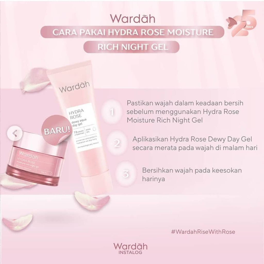 WARDAH HYDRA ROSE MOISTURE RICH NIGHT GEL