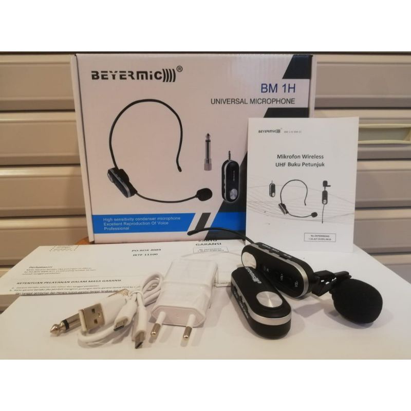 Mic Wireless Jepit Beyermic BM1C / BM 1C Mic Clip on Mic Iman