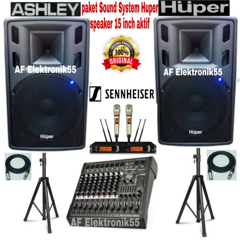 Paket Sound System Speaker Aktif 15 Inch Huper 15 HA 400 Original