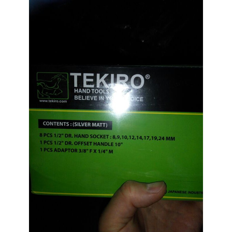 tekiro SE0604 kunci sock set 1/2 inch 10 pcs 6 pt SE 0604 1/2&quot; 10pcs