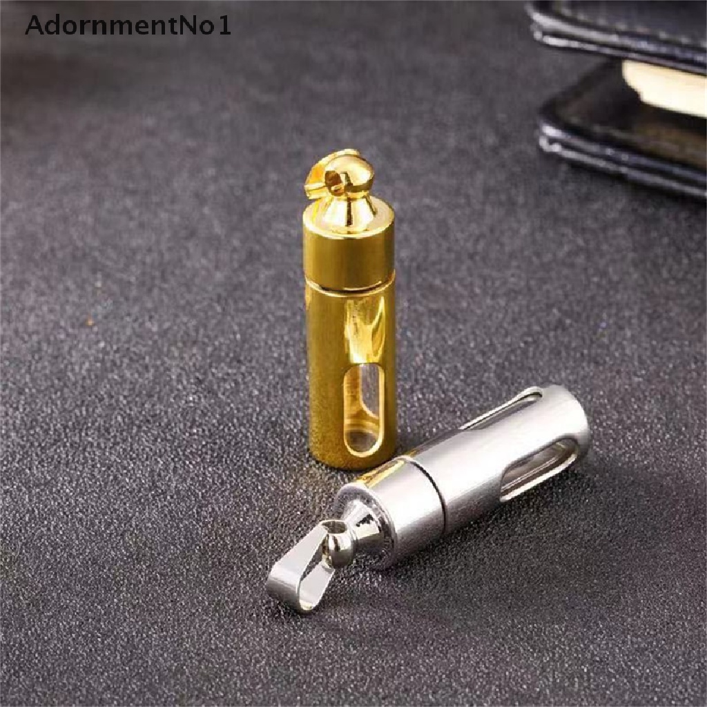 (AdornmentNo1) Botol Tabung Silinder Penyimpanan Parfum / Kremasi Bahan Titanium