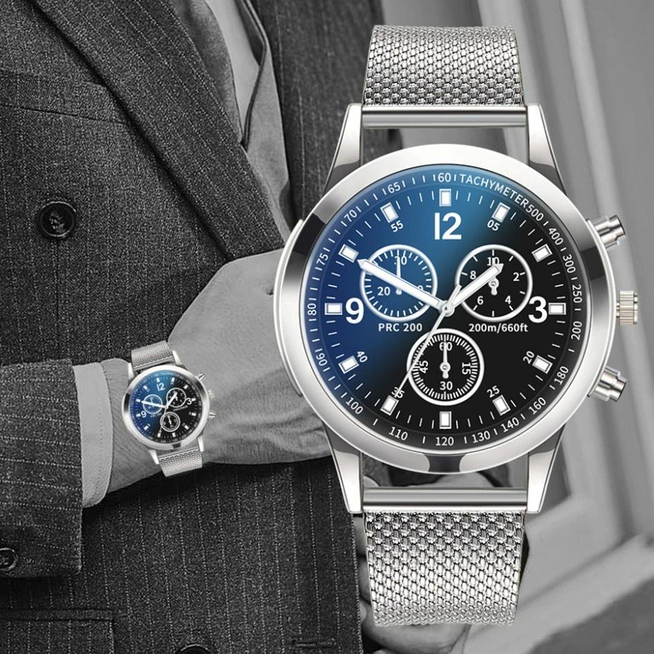 I32C ✅ Jam Tangan Pria McyKcy Business Korea Tali Pasir