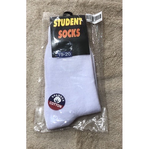 KAOS KAKI SEKOLAH STUDENT SOCKS KAOS KAKI PANJANG ANAK SD, SMP, SMA Ecer (1pcs) BAHAN 100% Katun