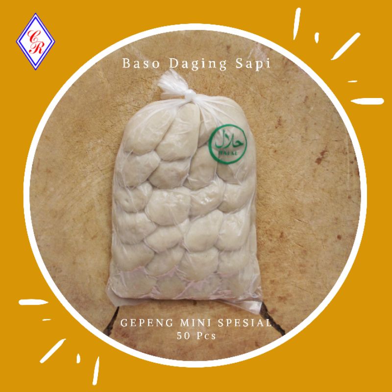 

Bakso Sapi Gepeng Mini Spesial Isi 50 / Premium / Halal