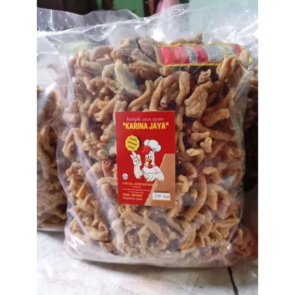 

KERIPIK USUS AYAM CRISPY 2KG,ENAK GURIH & RENYAH