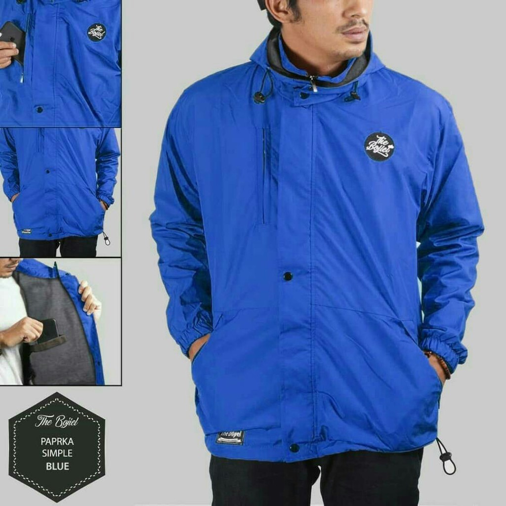 Jaket Parka Taslan Waterproof The Bojiel Original Polos - Gold