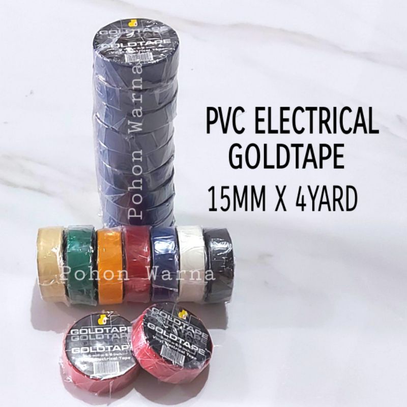 

Isolasi listrik Goldtape / isolasi listrik / pvc 15mm