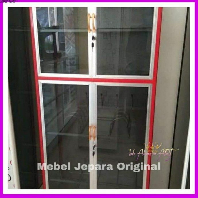 Lemari Dapur Kitchen Set Full Kaca Pintu 2 Bahan Alumunium Garansi Aman