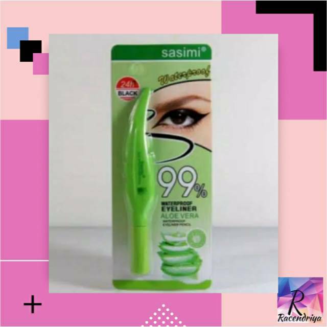 Eyerliner Daun Sasimi Waterproof Aloevera 99%