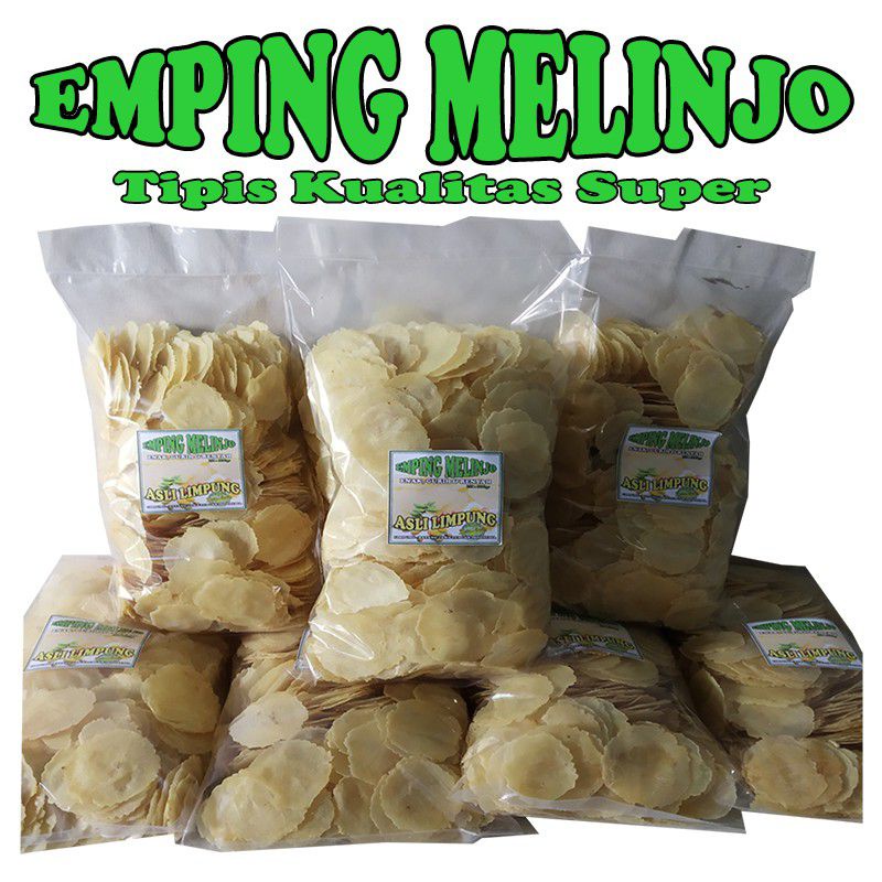 

EMPING MELINJO MENTAH ORIGINAL 1/2KG ASLI PRODUKSI LIMPUNG BATANG