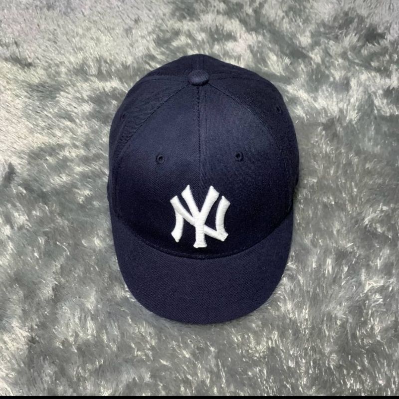 TOPI MLB NY YANKEES VISOR PENDEK NAVY SETELAN