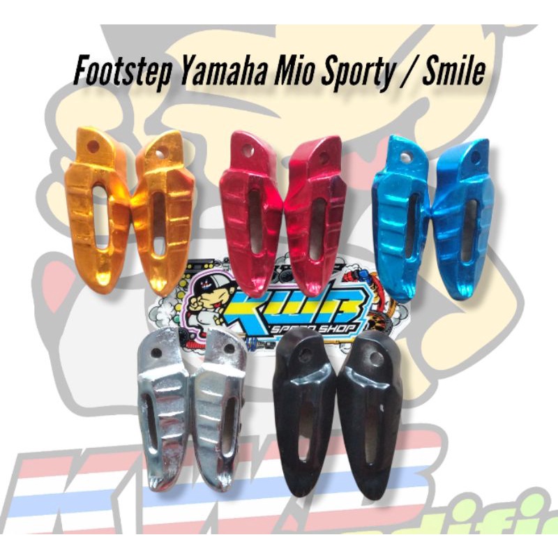 DUDUKAN FOOTSTEP STEP BELAKANG YAMAHA MIO SMILE / MIO SPORTY 1 SET SEPASANG Power footstep mio pijakan kaki belakang mio sepasang