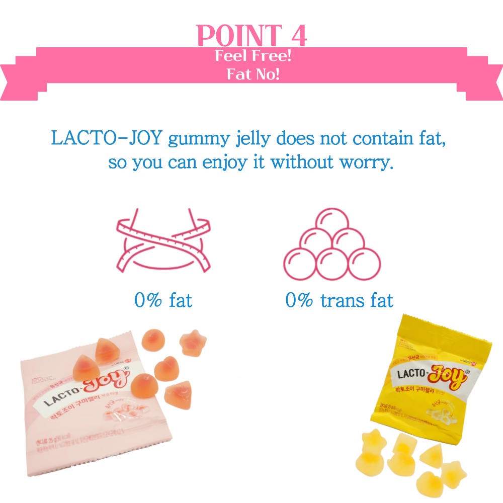 [Ready stok] LACTO JOY Probiotic Gummy Lactic Acid Bacteria Sandwich 25g 1Sachet