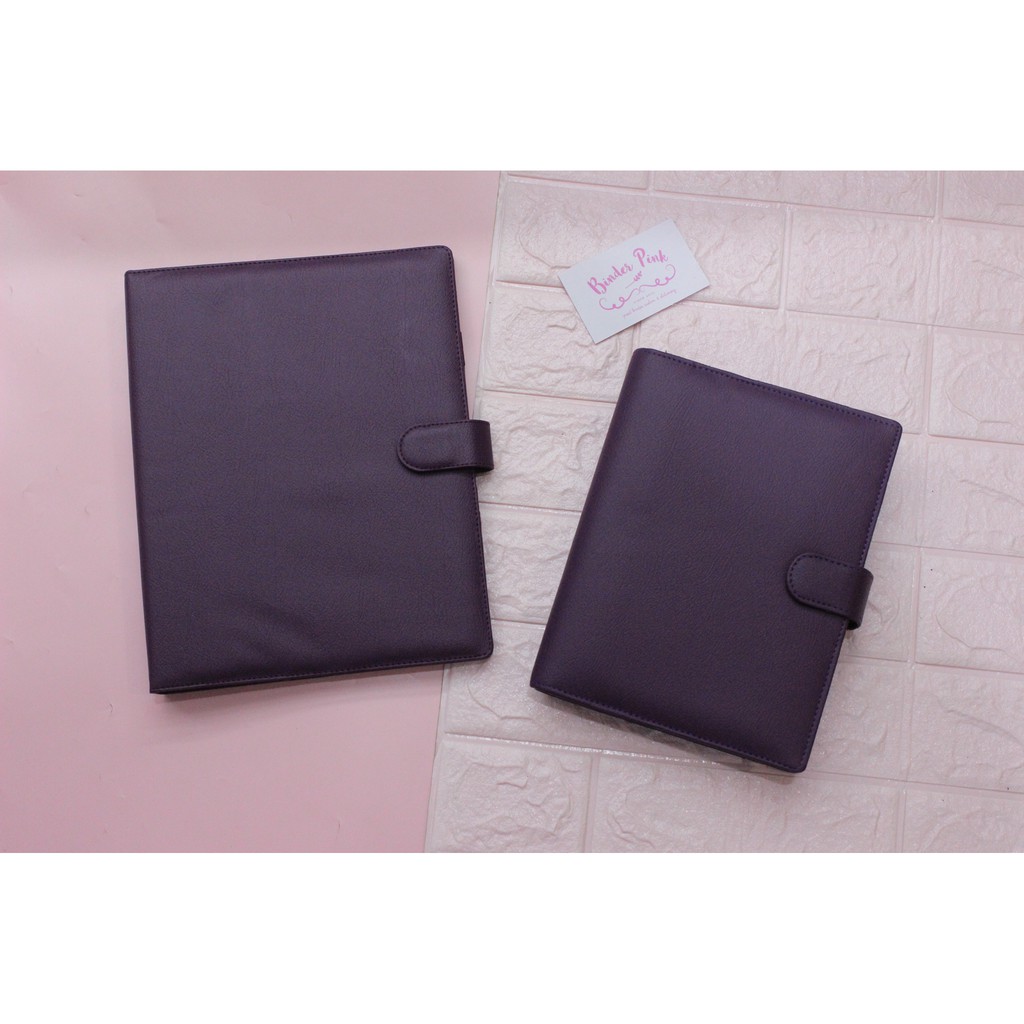 

Binder Polos Ungu Tua 20ring/A5 & 26ring/B5 by binderpinkshop