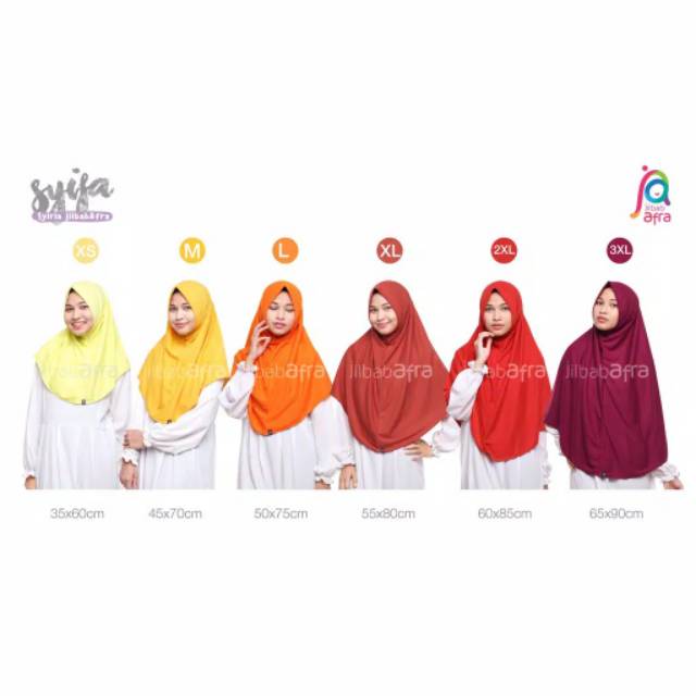 SYIFA jilbab AFRA non Ped - jilbab syiria - jilbab Kaos Afra