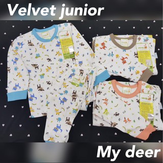 Setelan Baju  Tidur  Piyama Panjang Velvet  Junior  SML LB LL 